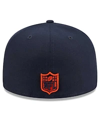 New Era Men's Navy Chicago Bears Alternate Logo Main Patch 59FIFTY Fitted Hat