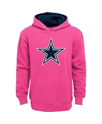 Outerstuff Big Girls Pink Dallas Cowboys Prime Pullover Hoodie