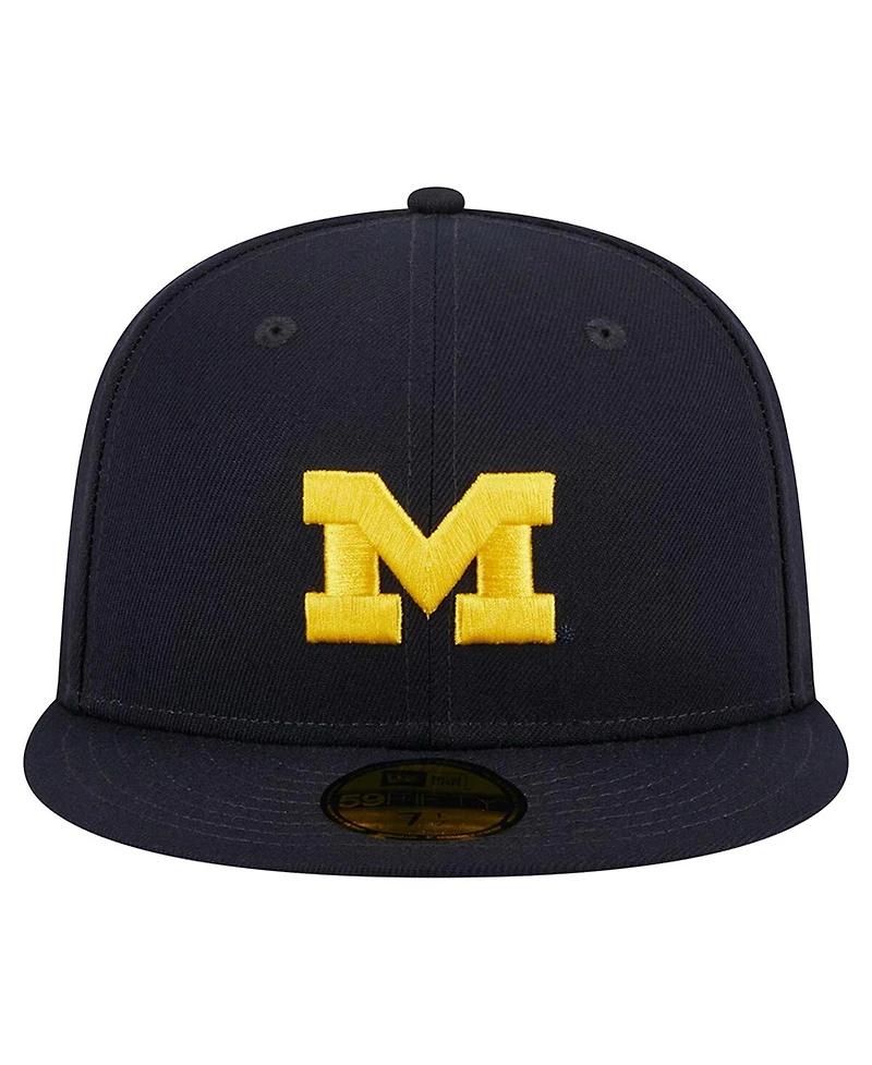 New Era Men's Navy Michigan Wolverines 59FIFTY Fitted Hat