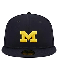 New Era Men's Navy Michigan Wolverines 59FIFTY Fitted Hat