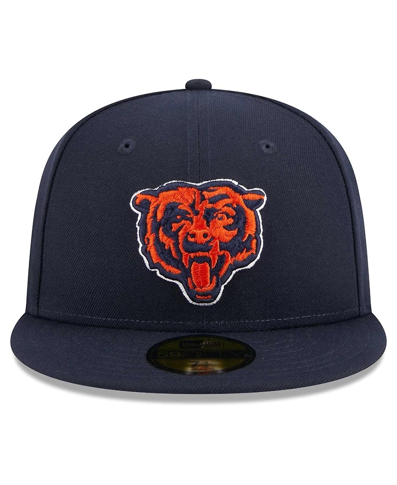 New Era Men's Navy Chicago Bears Alternate Logo Main Patch 59FIFTY Fitted Hat