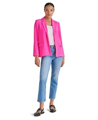 Steve Madden Women's Payton Open-Front Long-Sleeve Blazer