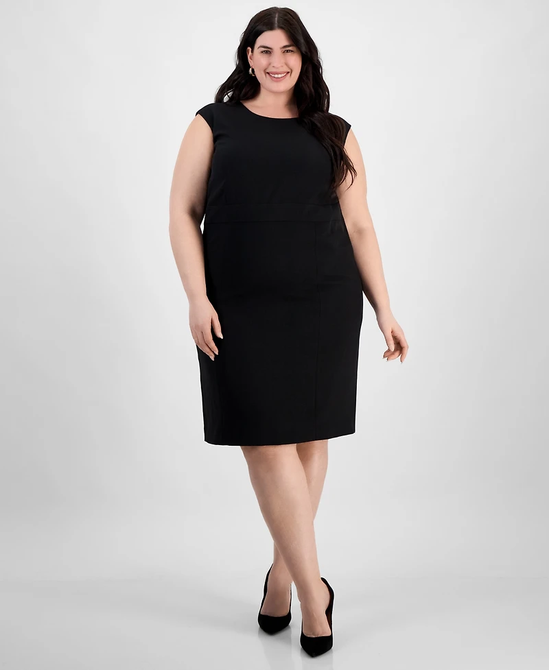 Kasper Plus Cap Sleeve Princess Seam Dress
