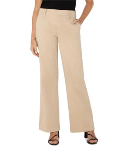 Liverpool Los Angeles Womens Kelsey Twill Wide Leg Pants 0p 16