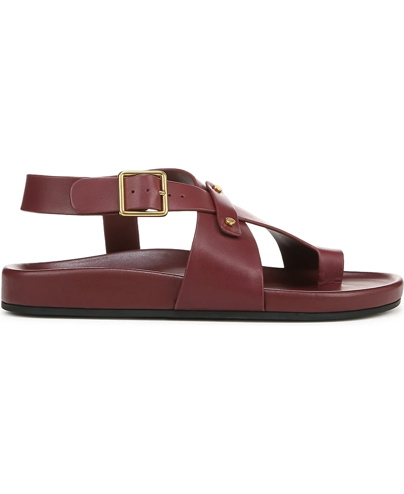 Franco Sarto Women's Blair Toe Loop Round Flat Sandals