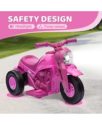Qaba Ride on Motorcycle, 6V Bubble Car w/ Music