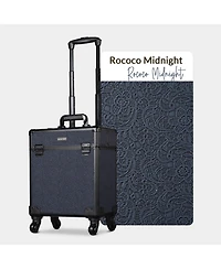 Byootique Rolling Makeup Train Case Cosmetic Trolley Organizer Rococo