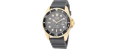 Invicta Men's 47171 Pro Diver Quartz 3 Hand Charcoal Dial Watch
