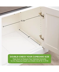 Florida Brands Bamboo Wooden Pull Out Cabinet Organizer with Heavy Duty Metal Rails and Bamboo Basket x 20 In