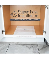 Florida Brands Pull Out Cabinet Organizer with Chrome Finish 14 x 17 In