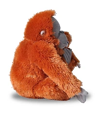 Wild Republic Mom & Baby Orangutan Stuffed Animal, 12 Inches