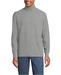 Lands' End Men's Long Sleeve Waffle Turtle Neck