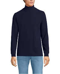 Lands' End Men's Long Sleeve Waffle Turtle Neck