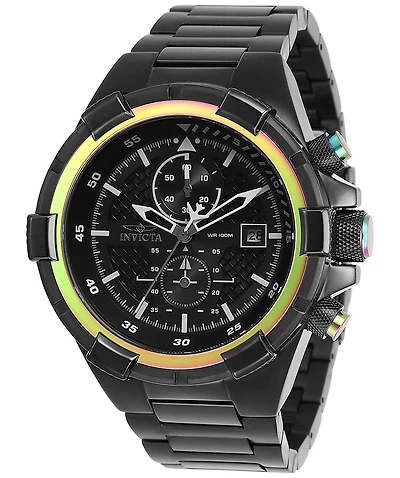 Invicta Men's 28131 Aviator Quartz Chronograph Black Dial Watch