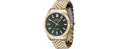 Invicta Men's Specialty Quartz 3 Hand Green Dial Watch
