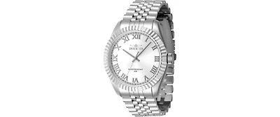 Invicta Men's 47397 Specialty Quartz 3 Hand Silver Dial Watch