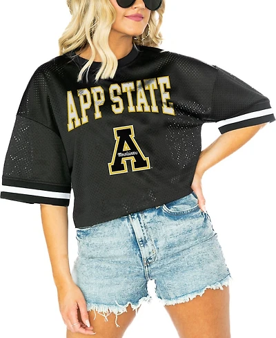 Gameday Couture Women's Black Appalachian State Mountaineers Game Face Fashion Jersey