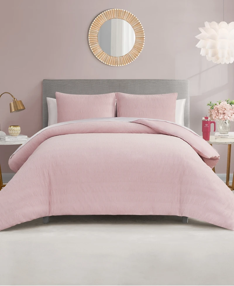 Juicy Couture Crinkle Velvet 3-Pc. Comforter Sets, King