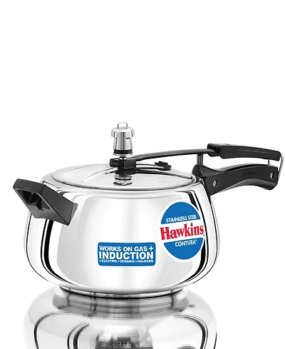 Hawkins 5 Liter Stainless Steel Contura Induction Compatible Pressure Cooker