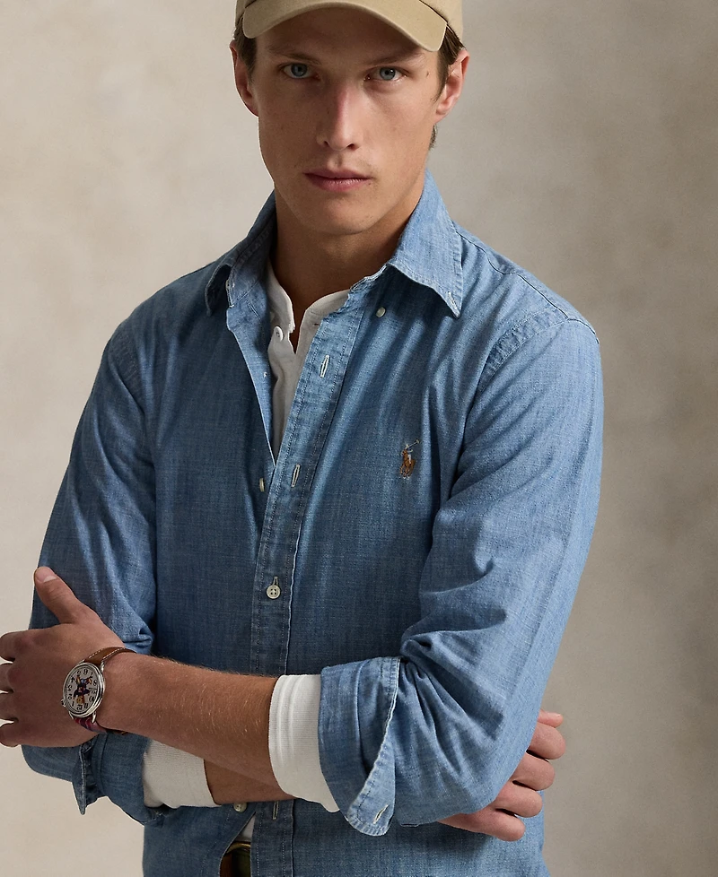 Polo Ralph Lauren Men's Classic-Fit Indigo Chambray Shirt