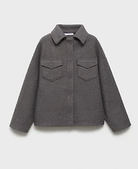 Mango Women's Pockets Detail Boucle Jacket