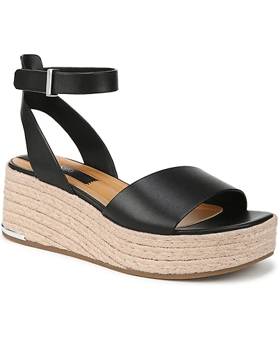 Franco Sarto Women's Tiffany Open Square Toe Espadrille Platform Sandals