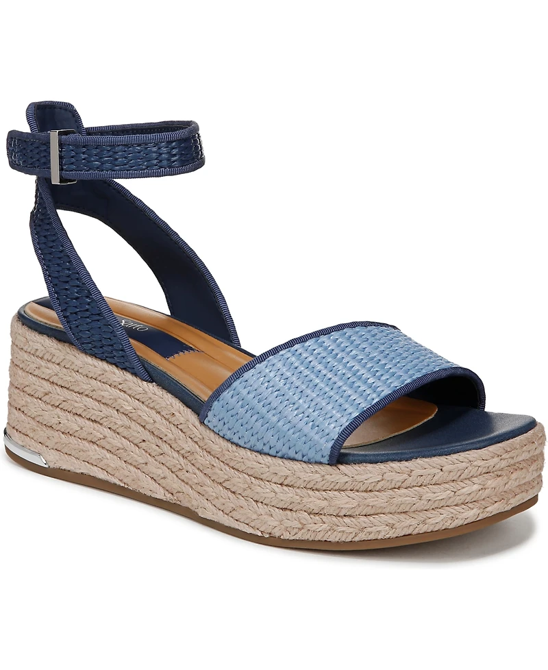 Franco Sarto Women's Tiffany Open Square Toe Espadrille Platform Sandals