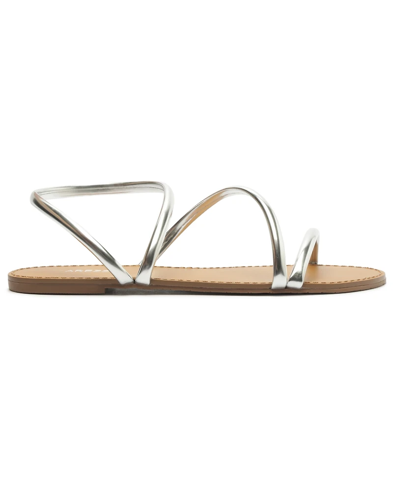 Arezzo Women's Mikayla Round Toe Flat Sandals