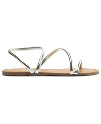 Arezzo Women's Mikayla Round Toe Flat Sandals