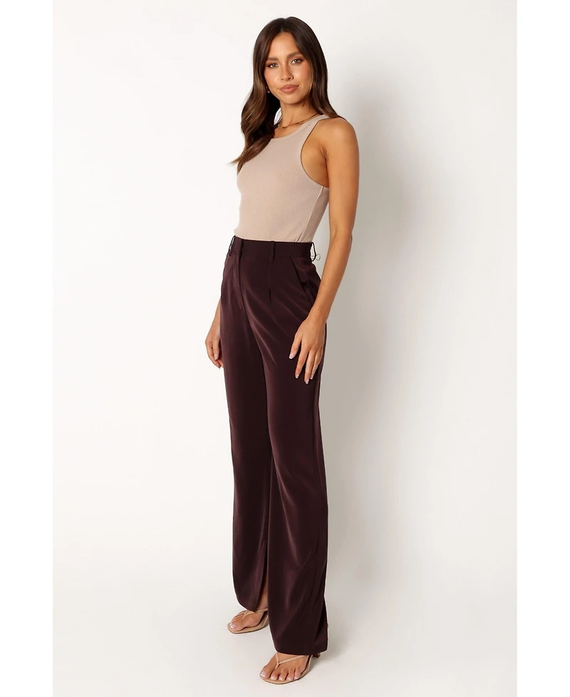 Petal and Pup Women's Neveah Silky Wide Leg Trousers