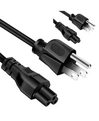 5Core Ac Power Cord 6Ft 2 Prong Us Male to Female Extension Adapter 18AWG 10A 7A 125V - Pl 1001 2 Pcs