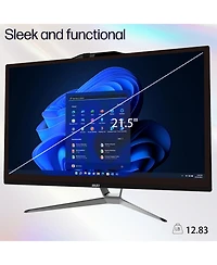 Msi Pro AP222T 21.5" Daily All-in-One Intel Pentium Gold G7400 4GB Ram Intel Uhd Graphics 128GB Ssd Storage Windows 11 Pro Fhd 60Hz