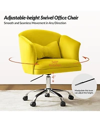 Hulala Home Samuel Modern Office Chair with Flared Arm