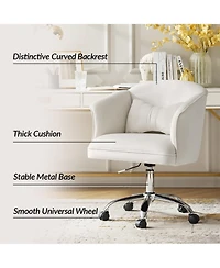 Hulala Home Samuel Modern Office Chair with Flared Arm