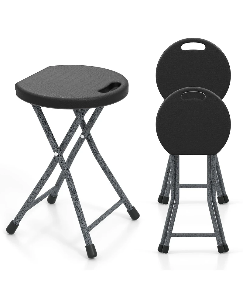 Gouun Folding Stool with Built-in Handle for Adults-2 Pieces