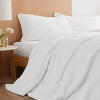 We Be Slubbin - Coma Inducer Oversized Comforter Set - Farmhouse White , Queen