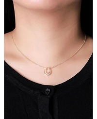 Devata Loop Pendant Chain Necklace in 14K Gold, 16 in adj to 18 in, approx. 4.2 grams