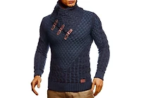 Leif Nelson Men's Chunky Knit Pullover Sweater