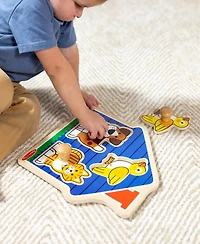 Melissa and Doug Animals Jumbo Knob Wooden Puzzle Set