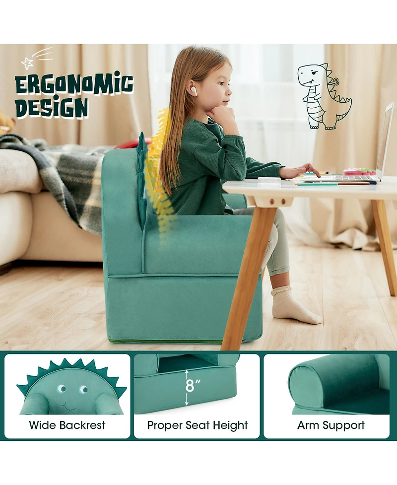 Gouun Original Kids Sofa with Armrest and Thick Cushion