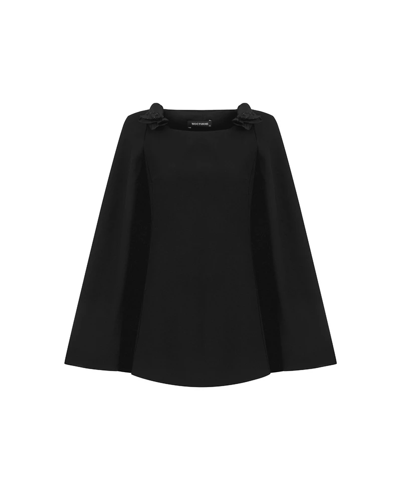 Nocturne Women's Cape Sleeve Mini Dress
