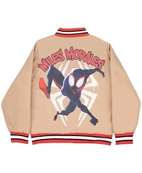 Marvel Boys Superheroes Bomber Jacket for Boys, Avengers, Spider-Man, Miles Morales, Spider Gwen