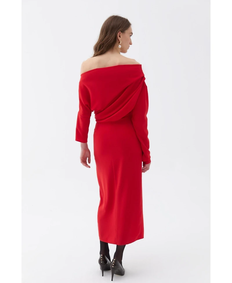 Nocturne Women's Draped Maxi Dress