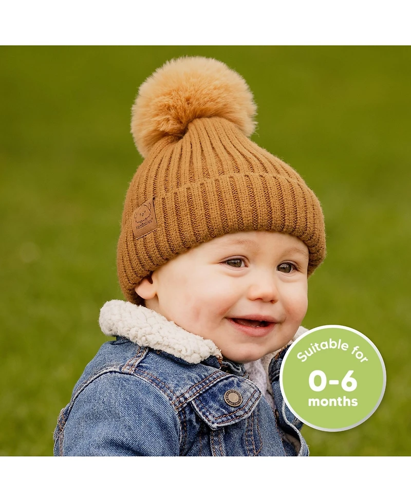 KeaBabies 2pk Baby Hats, Beanies, Newborn Hats for Girls, Boys, Winter Hat, 0-6 Months Infant Hat