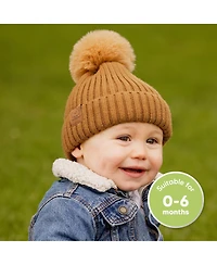 KeaBabies 2pk Baby Hats, Beanies, Newborn Hats for Girls, Boys, Winter Hat, 0-6 Months Infant Hat