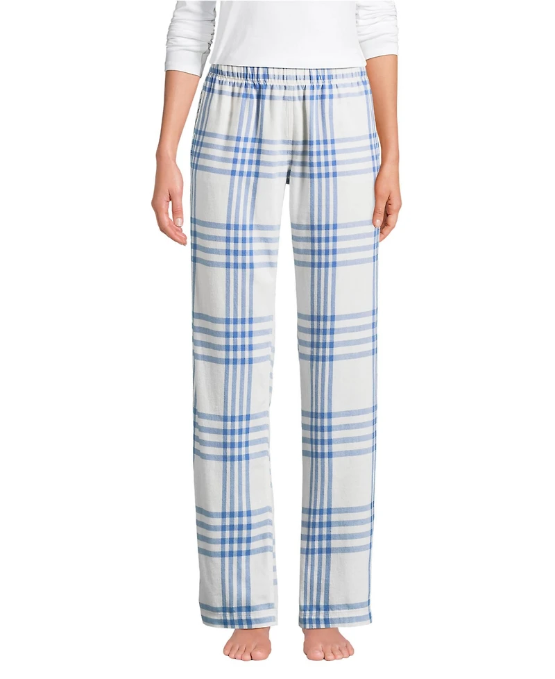 Lands' End Women's Print Flannel Pajama Pants
