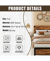 gaomon Full Bed Frame