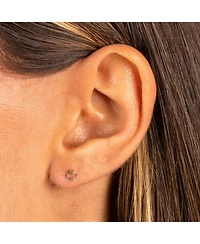 Solid Mini Star of David Stud Earring 14K