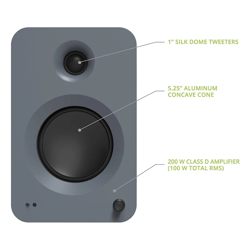 Kanto Ren Powered Bluetooth Bookshelf Speakers - Pair