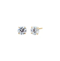 Solitaire Stud Earring 14k - gold